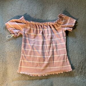 off the shoulder crop top